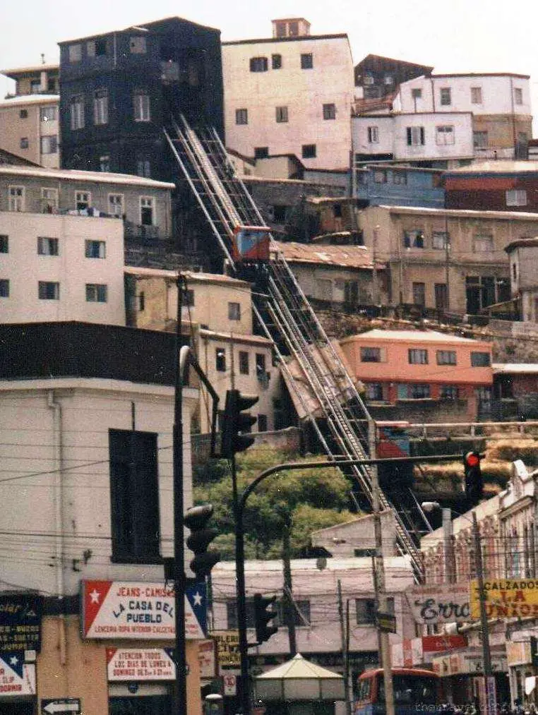 Ascensors In Valparaíso, Near Santiago, Chile