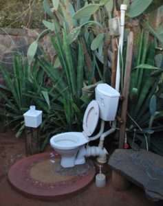 outdoor toilet