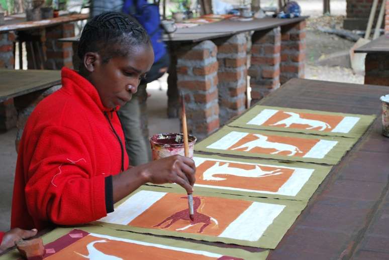 Tribal Textiles In Zambia Africa