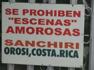 Love Scenes Forbidden and Banned in Costa Rica