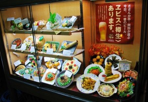 Plastic Food Displays in Japan