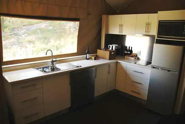 Glamping - Kitchen In Tent