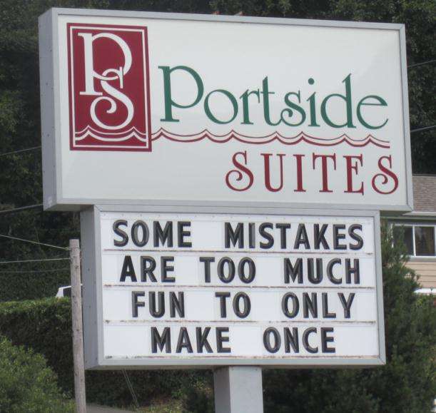 Making Mistakes - Funny Quotes From Hotel Advertisting