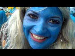 Video thumbnail for youtube video Ball By Ball - The Smurfs at the Cricket | Travel Tart Blog