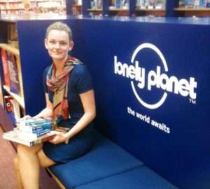 Dymocks - Image - Sophie Higgins, Dymocks National Buyer Manager at the Lonely Planet Hub.