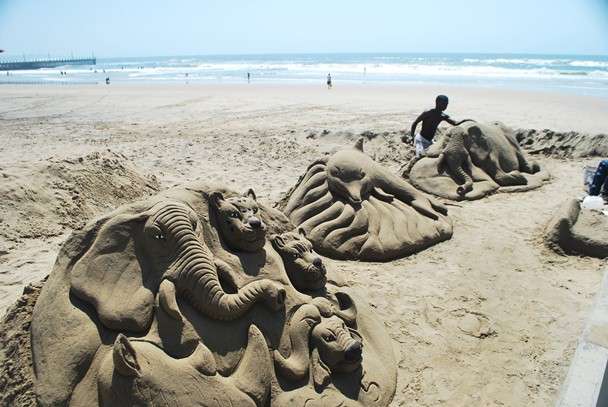 Sand Sculptures - Durban Beaches South Africa