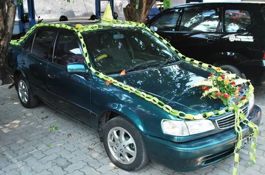Wedding Car At Indonesian Wedding