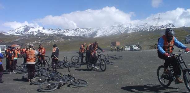 Mountain Biking 4000 Metres Above Sea Level Bolivia