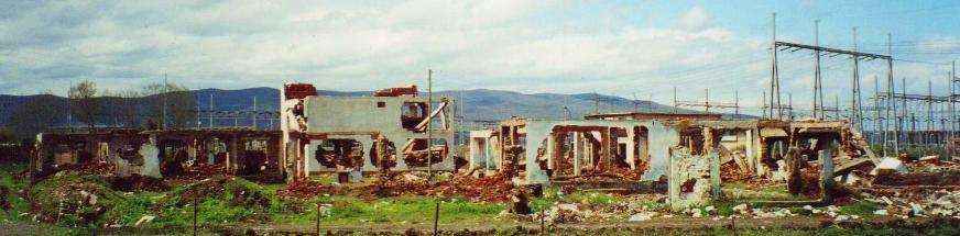 Blown-Up-Village-Near-Pristina