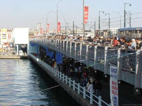 Galata Bridge Istanbul Fishing