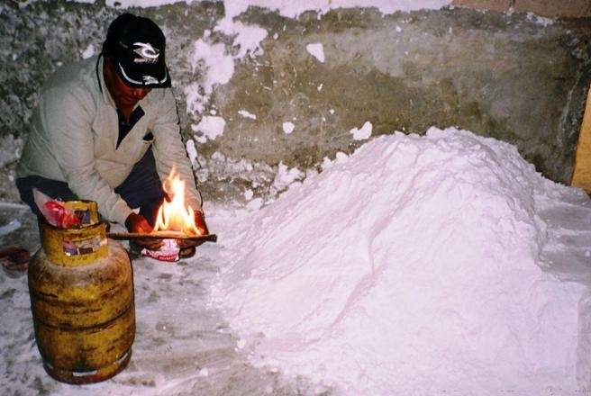 Salt Maker | Bolivia Travel Blog | Salar Uyuni - Has The Most Enterprising Salt Maker In Bolivia | Bolivia Travel Blog | Author: Anthony Bianco - The Travel Tart Blog