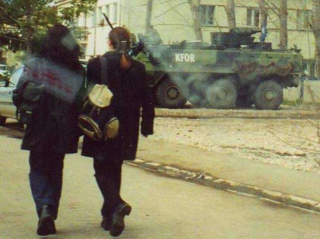 United Nations Tank Pristina Kosovo