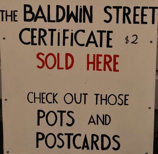 Baldwin Street Certificate - World's Steepest Street