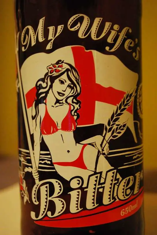 Bitter Beer - Funny Beer Label - My Wifes Bitter