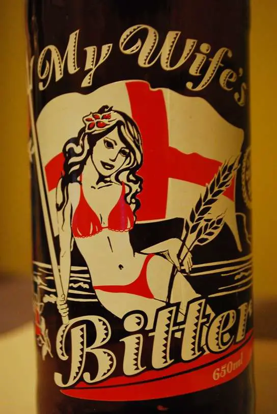 Bitter Beer - Funny Beer Label - My Wifes Bitter From Burleigh Brewing Company