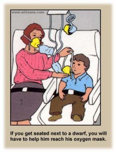 Airline Safety Card Dwarf | Air Travel | Airports! | Airport Jobs, Airport Jokes, Airports, Airports Near Me, Airports Pro, Aviation Humour | Author: Anthony Bianco - The Travel Tart Blog