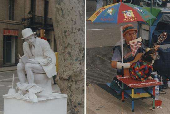 La Rambla Barcelona Spain - Buskers