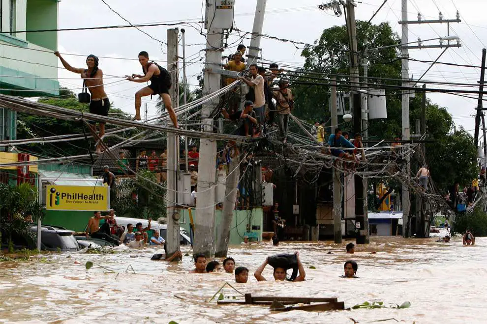 Philippines Floods 2009 Health &Amp; Safety Photo Flash Flooding Disaster