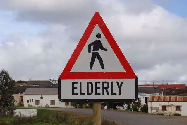 Elderly Crossing | South Africa Travel Blog | Elderly Sign - Funny Travel Photo From Elim, South Africa | South Africa Travel Blog | Author: Anthony Bianco - The Travel Tart Blog