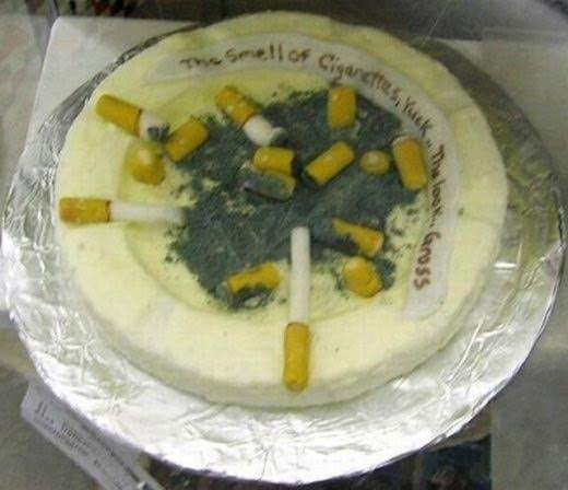 Cigarette Cake