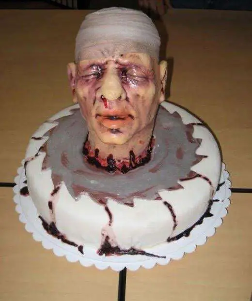 Head Cake | United States Travel Blog | Halloween Cakes! So Freaky, You Don'T Want To Eat Them! | United States Travel Blog | Author: Anthony Bianco - The Travel Tart Blog