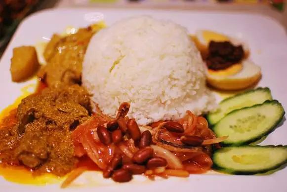Nasi Lemak Malaysian Food