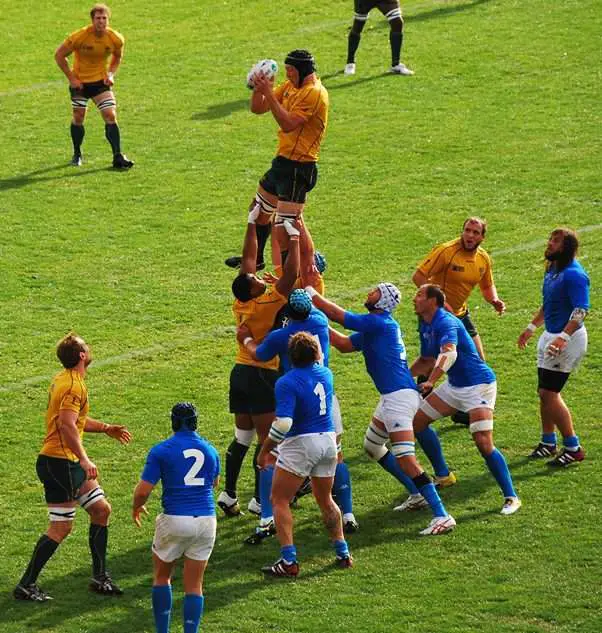 Rugby Games - Australia Vs Italy Lineout
