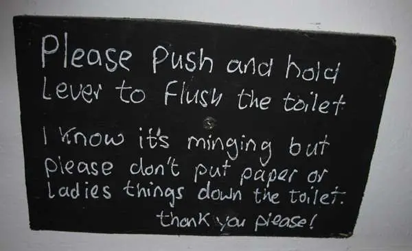 Ladies Things - Dont Flush Down The Toilet