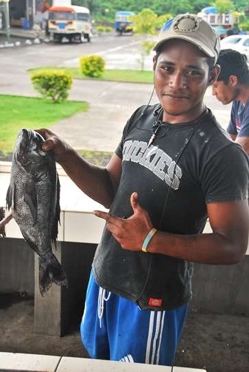 Fishmonger Seafood Savai'I Markets Samoa