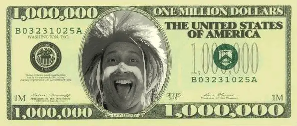 Give Me Money One Million Dollar Bill | South Africa Travel Blog | The Best 'How To Save Money For Travel Tips' - The Silliest List Ever! | Budget Travel, Cheap Travel, Funny Travel Tips, How To Save Money For Travel, Nomadic Matt, Travel And Money, Travel Funds, Travel Tips | Author: Anthony Bianco - The Travel Tart Blog