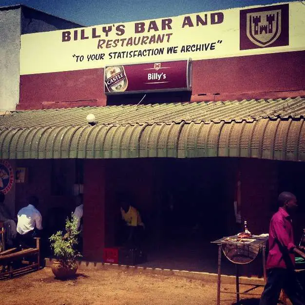 Billys | Africa Travel Blog | Funny Bar Signs - Billy'S Bar From Zambia | Africa Travel Blog | Author: Anthony Bianco - The Travel Tart Blog