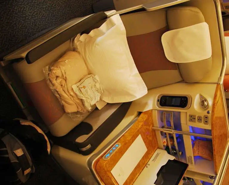 Emirates A380 Business Class Seats