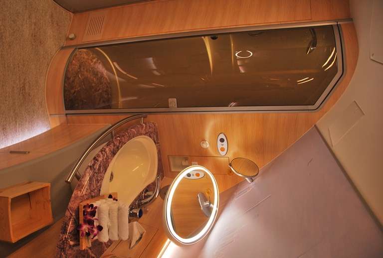 Emirates A380 First Class Shower