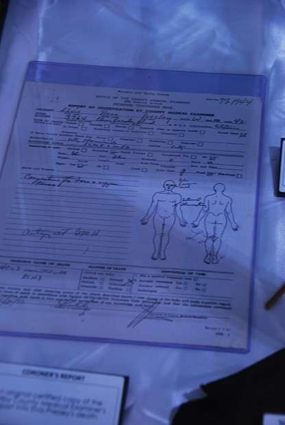 Elvis Presley Death Certificate