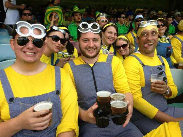 Minions Despicable Me Cricket | Oceania Travel Blog | Minions From Despicable Me - At The Cricket! | Oceania Travel Blog | Author: Anthony Bianco - The Travel Tart Blog