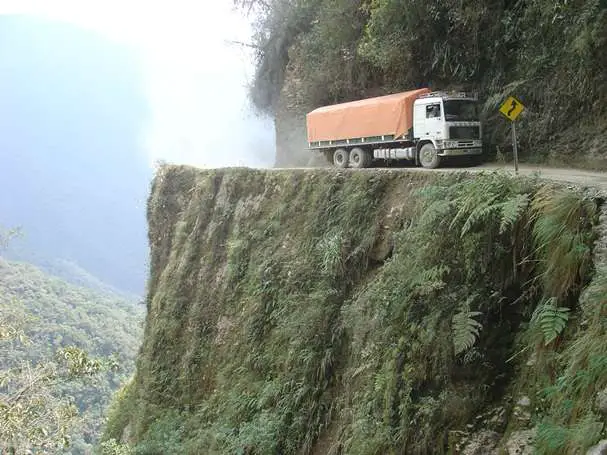 Truck On Narrow Road