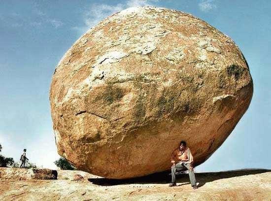 Pushing Large Boulder