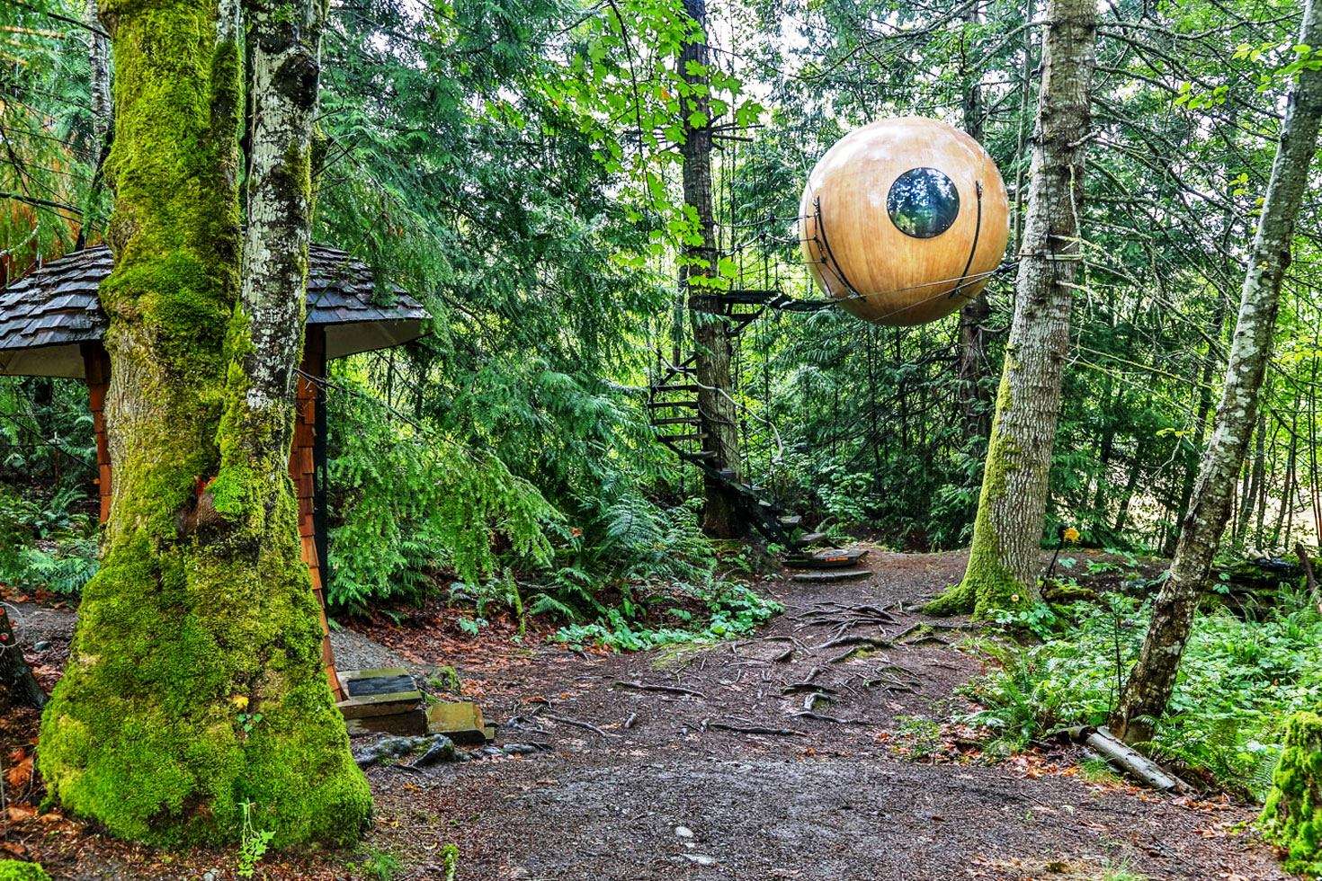 Unique Places To Stay - Free Spirit Spheres, British Columbia, Canada