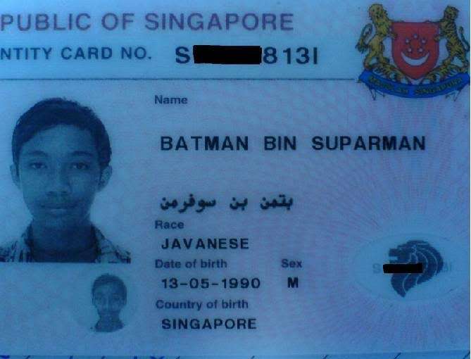 Create Your Own Superhero Batman Bin Suparman | Singapore Travel Blog | Create Your Own Superhero - Batman Bin Suparman! Funny Passport Photo! | Singapore Travel Blog | Author: Anthony Bianco - The Travel Tart Blog