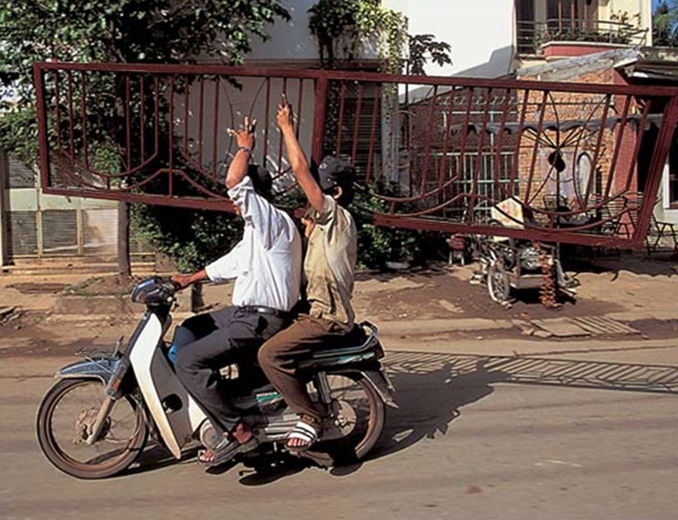 Transporting Gate Via Motor Scooter