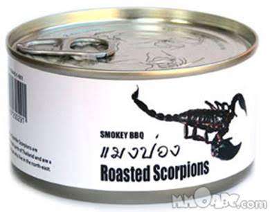Canned Smokey Bbq Roasted Scorpions