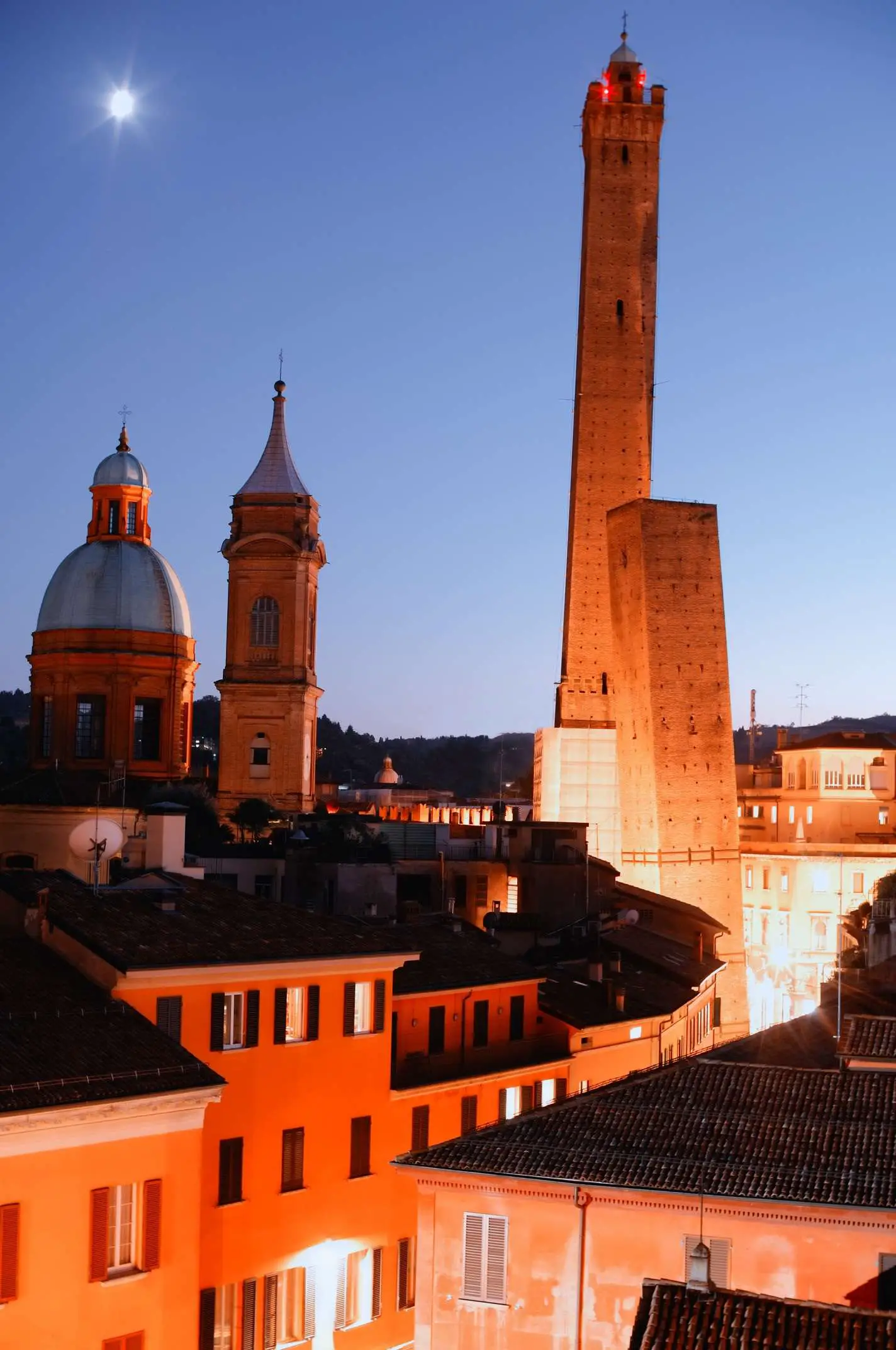 Bologna -- Two Towers (Due Torri) At Dusk