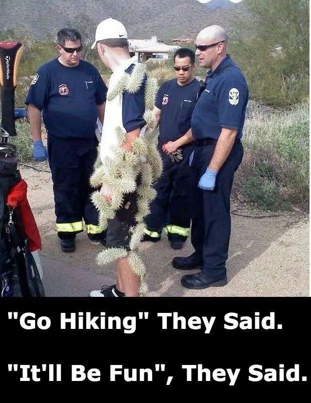 Funny Hiking Photo