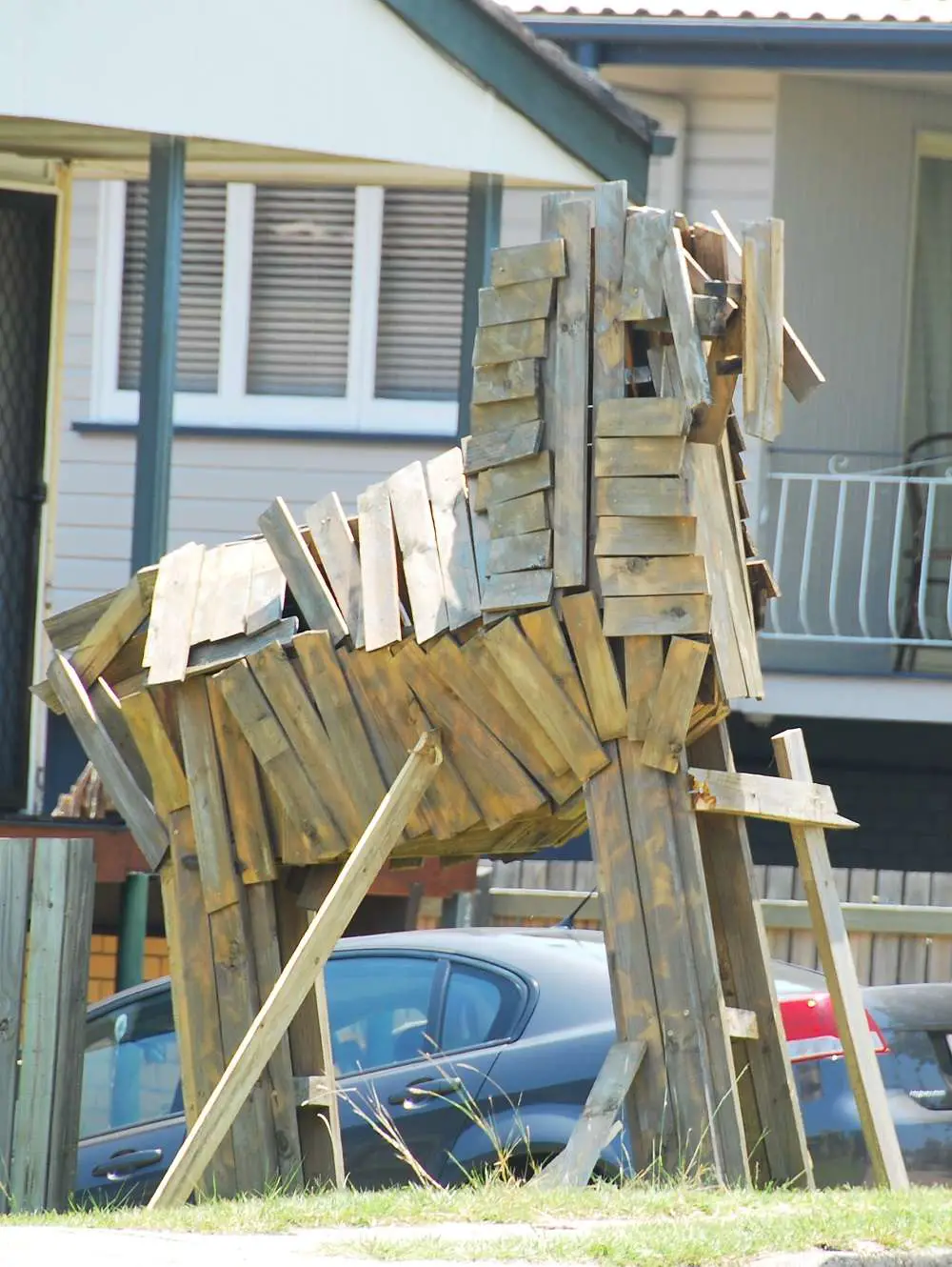 Greek Mythology | Australia Travel Blog | Greek Mythology - The Trojan Horse. In Someone'S Front Yard... | Australia Travel Blog | Author: Anthony Bianco - The Travel Tart Blog