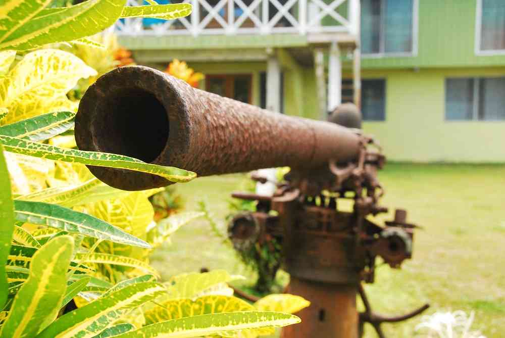 Anti Aircraft Gun Munda | Solomon Islands Travel Blog | Battle Of Guadalcanal - An ''Open Air'' Museum! | Solomon Islands Travel Blog | Author: Anthony Bianco - The Travel Tart Blog