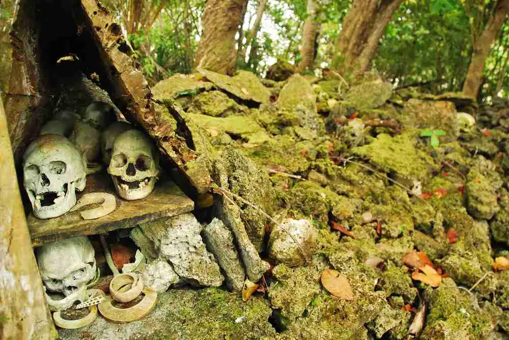 Headhunter Graves | Oceania Travel Blog | Skull Island - A Headhunter Confronter! | Oceania Travel Blog | Author: Anthony Bianco - The Travel Tart Blog