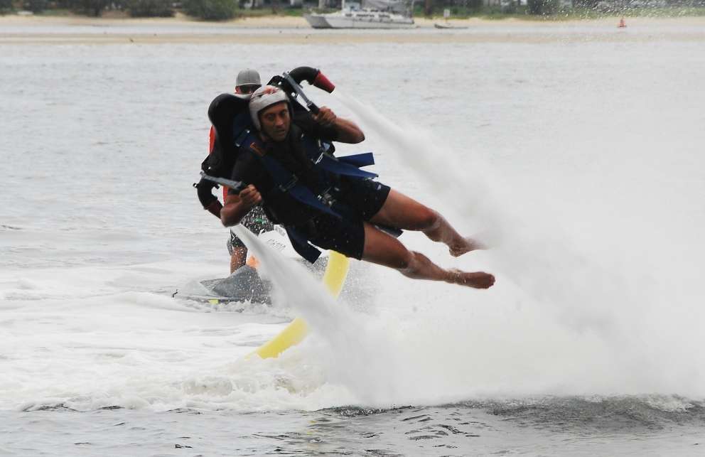 Jetpack Over Water E1520767507392 | Australia Travel Blog | How To Ride A Jet Pack And Flyboard On Water. Looking Like A Complete Goose, Thanks To Tripadvisor Attractions! | Australia Travel Blog | Author: Anthony Bianco - The Travel Tart Blog