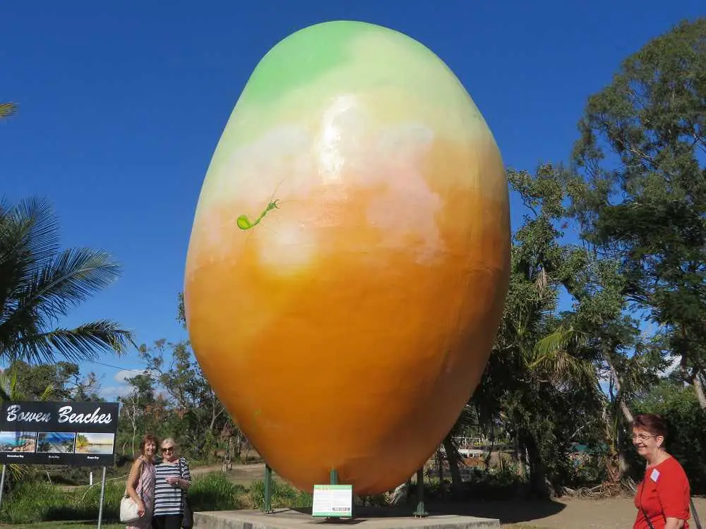 The Big Mango | Australia Travel Blog | Big Things In Australia! Check Out This List Of Large Australian Roadside Icons And Tourist Attractions! | Australian Big Icons, Big Banana, Big Tennis Racquet, Big Things In Australia, Golden Gumboot, List Of Big Things In Australia, The Big Apple, The Big Bull | Author: Anthony Bianco - The Travel Tart Blog