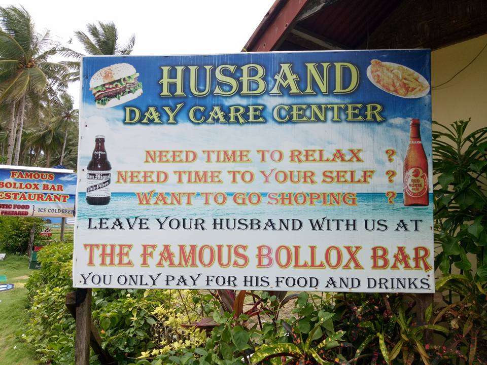 Funny Pub Signs Husband Day Care Center | Philippines Travel Blog | Funny Pub Signs - The Husband Day Care Center! | Philippines Travel Blog | Author: Anthony Bianco - The Travel Tart Blog