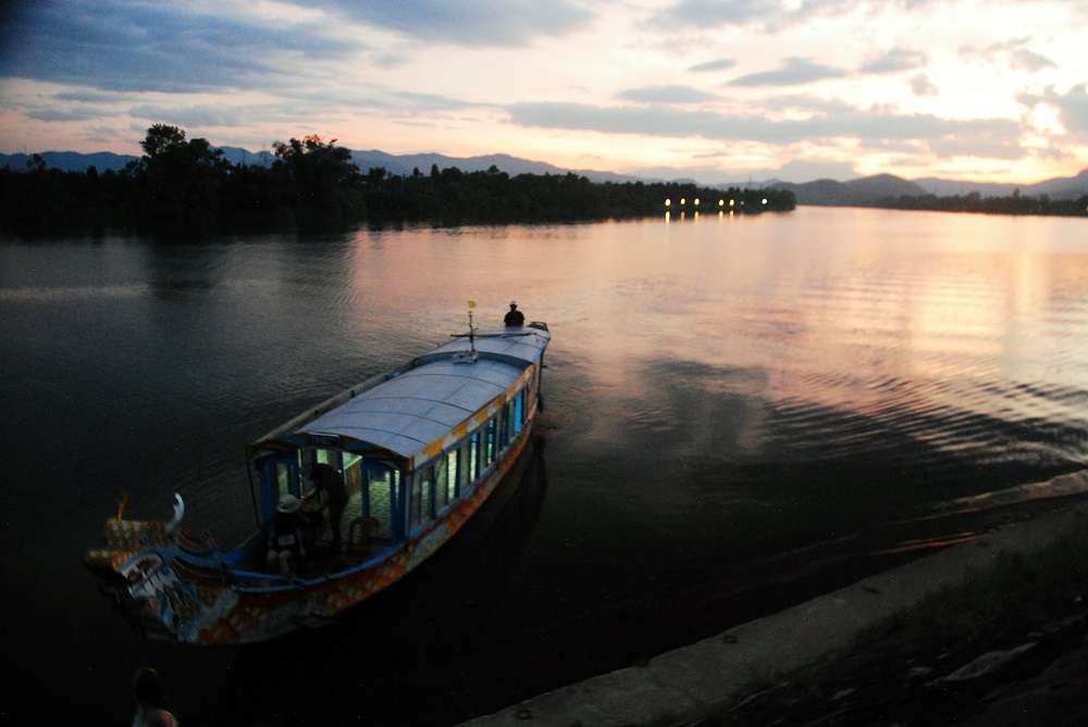 Perfume River Hue Central Vietnam With Dragon Boat